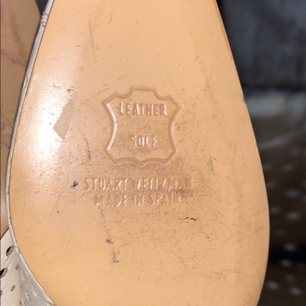 Stuart Weitzman Tan Pointed Heels Size 7.5 Ss - image 8